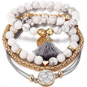 Smash Braided String Bangle Bracelet